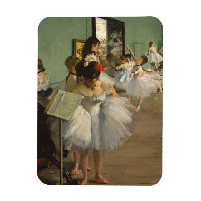 Grad Dance Class Ballet Dancers Ballerina Art Magnet (Vertikal)