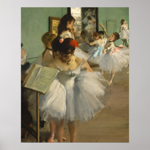 Grad Dance Class Ballet Dancers Ballerina Art Poster