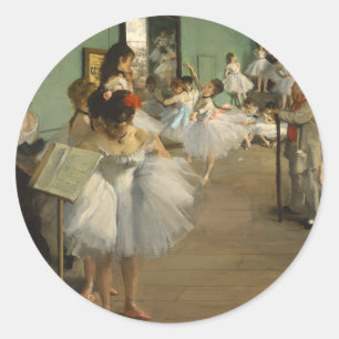 Grad Dance Class Ballet Dancers Ballerina Art Runt Klistermärke
