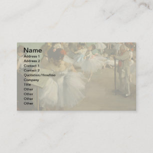 Grad Dance Class Ballet Dancers Ballerina Art Visitkort