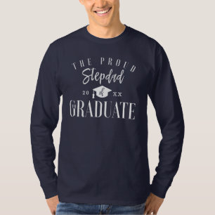 Grad Firande Proud Stepdad i Student T Shirt