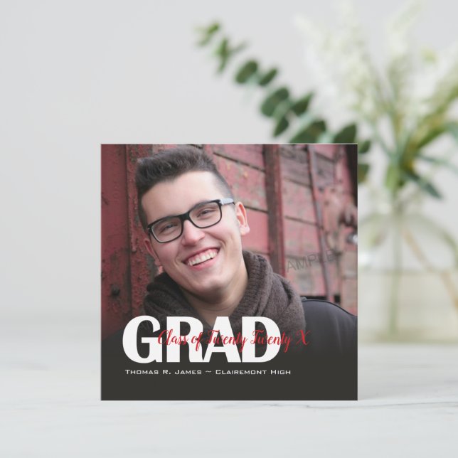  Grad Foto med färgskript År Kvadrat Meddelande (Stående Fram)