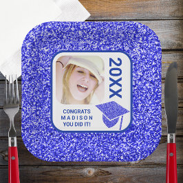 Grad Glam Navy Cap Elegant Coola Photo Party