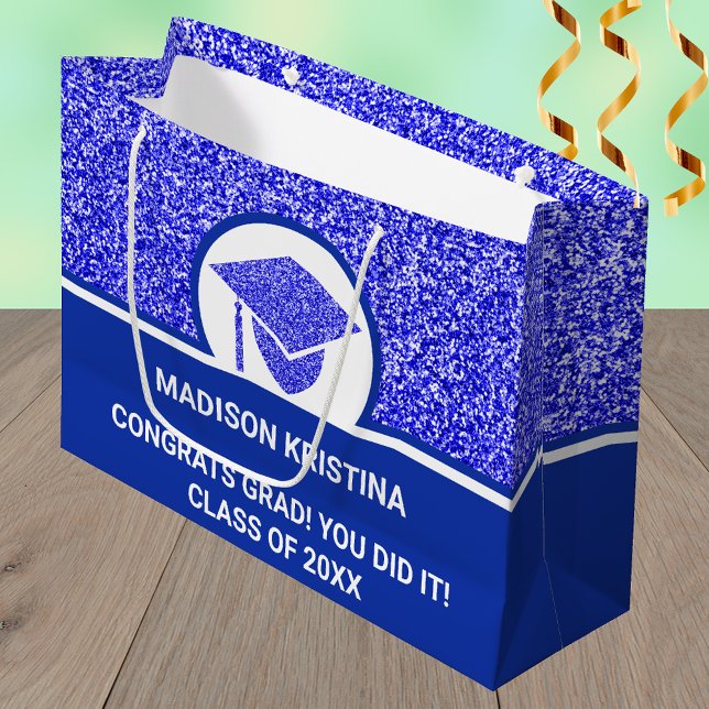 Grad Glam Navy Cap Simple Elegant Anpassningsbar (Skapare uppladdad)