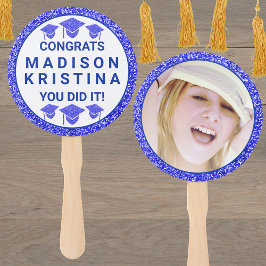 Grad Glam Navy Cap Simple Elegant Bild