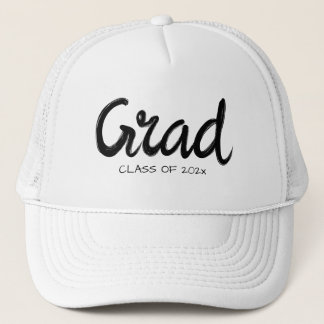 Grad graduate personalized year handwriten text keps