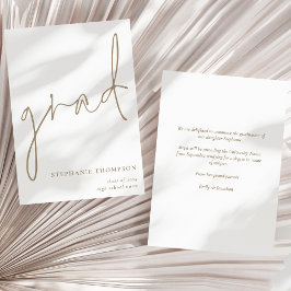 Grad Guld Script Studenten-meddelande Meddelande