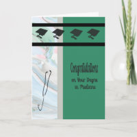 Grad i medicin, Grönt med kranar och stetoskop