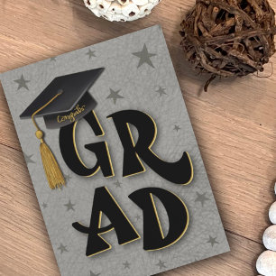 GRAD Inspirisibility Modern Roligt Studenten Card Kort