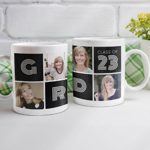Grad-klass för 2023 Photo Collage Kaffemugg