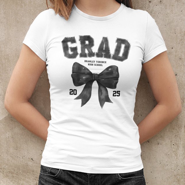Grad-klass för 2025 års Svarta havsbotten Studente T Shirt (Skapare uppladdad)