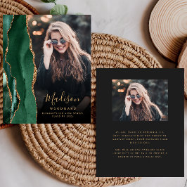 Grad-meddelande om Mörk för agate- för budgetGrönt