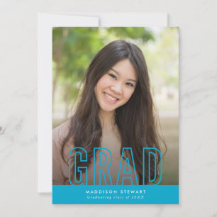 GRAD modern fotodispositionstyp överläggningskurva Inbjudningar