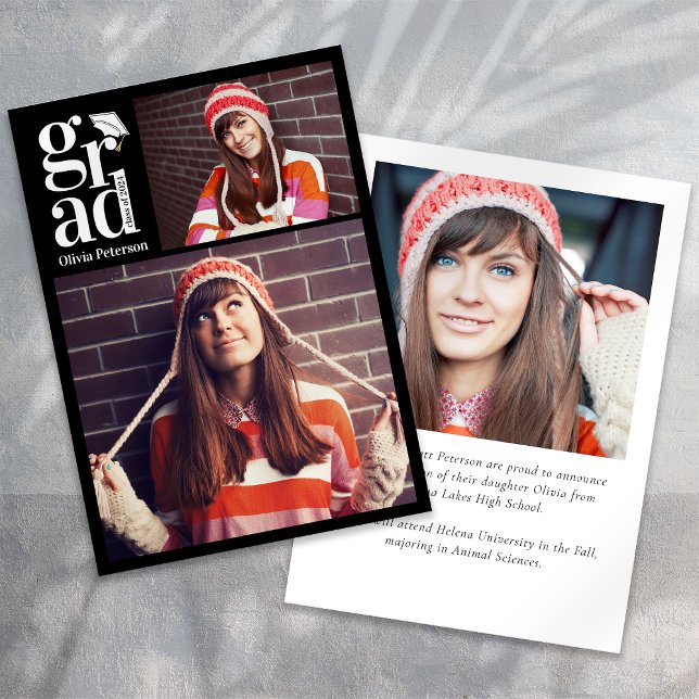 GRAD Multi Photo Collage Studenten Meddelande (Skapare uppladdad)