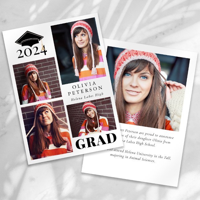 GRAD Multi Photo Collage Studenten Meddelande (Skapare uppladdad)