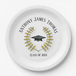 Grad och Löv Papprare Tallrikar 9"