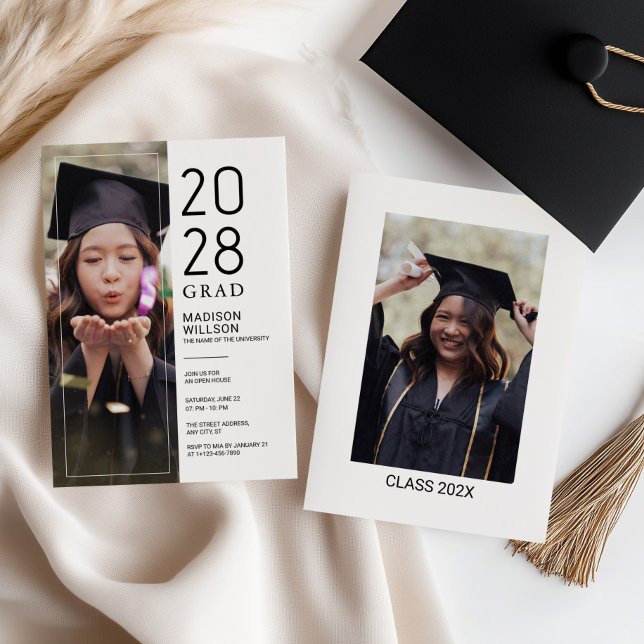 Grad Party Custom Photo Tack Kort (Skapare uppladdad)