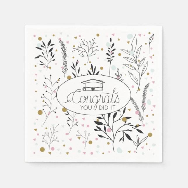 Grad Party Magic: Fira med varje sida och Bita Pappersservett (Framsidan)