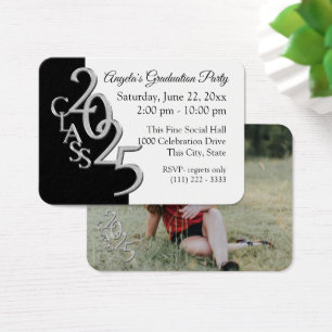 Grad Party Mini Pocket Photo Insert Card 2025 Visitkort