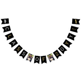 Grad Photo, Cap Tassel Diploma, Silver Guld, Black Vimplar