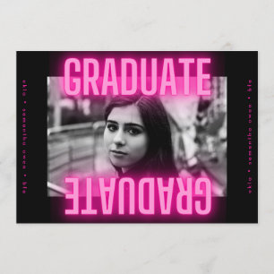 Grad Photo Notice: Snyggt Neon Rosa Meddelande