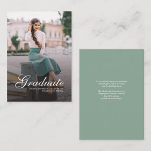 Grad Photo Script 2024 Studenten-meddelande Anteckningskort