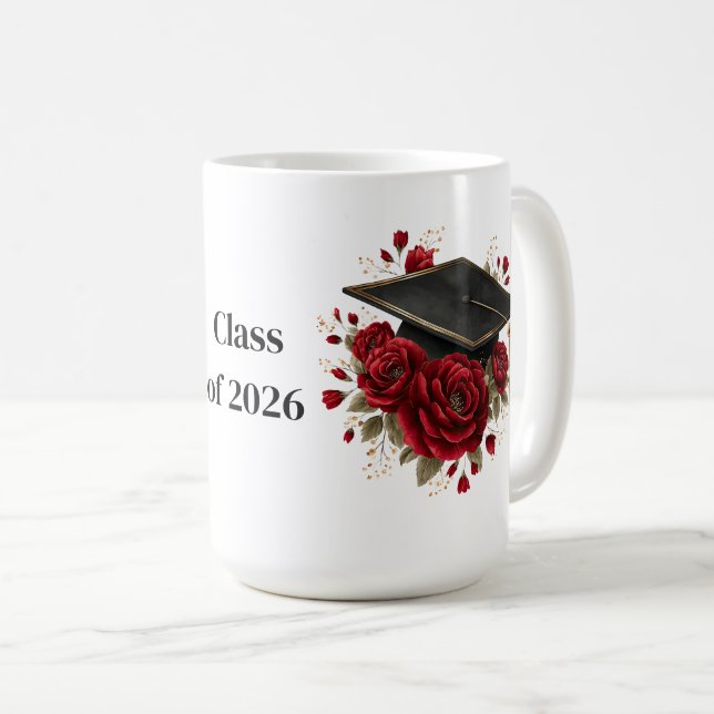 Grad Red Roses Coffee Mug Kaffemugg (Framsida höger)