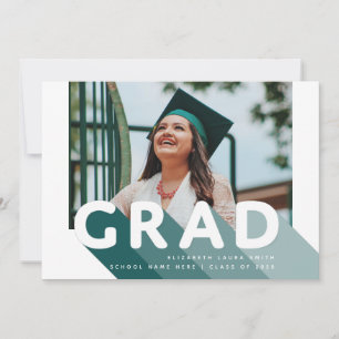 Grad Retro Photo Grönt Personlig Studenten Meddelande