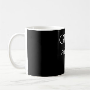 Grad simpel, minimal modern typapparat för elegant kaffemugg