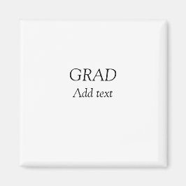 Grad simpel, minimal modern typapparat för elegant magnet