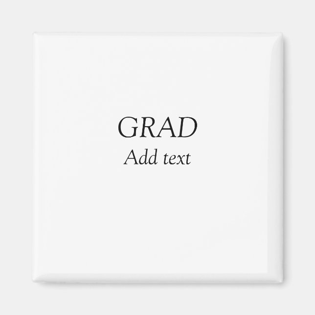 Grad simpel, minimal modern typapparat för elegant magnet (Framsidan)
