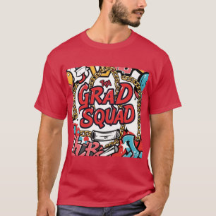 Grad Squad Hip-Skutt Graffiti Studenten Manar Tshi T Shirt