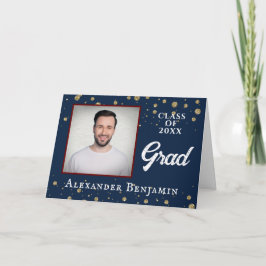 Grad Student Graduating Photo Grattiss Kort