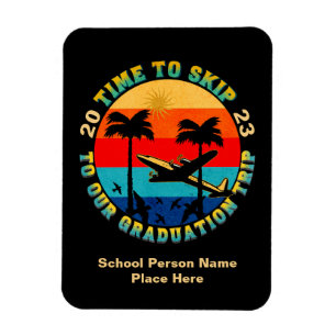 Grad Studenten, högre klass Resa 2023 Personalize Magnet