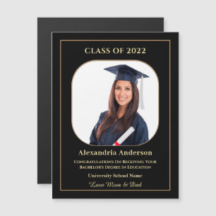 Grad Studenten Student Photo Anpassningsbar Magnet