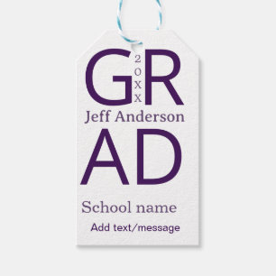 Grad typografi modern examen enkel minimal c presentetikett