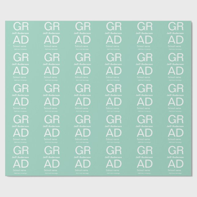 Grad typografi modern examen enkel minimal c presentpapper (Platt)
