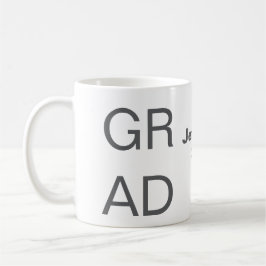 Grad-typografi modern studenten enkel minimal c kaffemugg