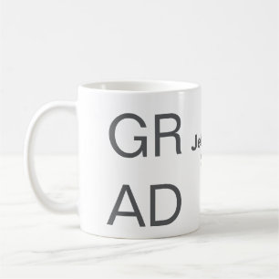Grad-typografi modern studenten enkel minimal c kaffemugg