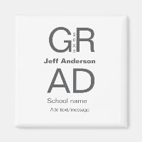 Grad-typografi modern studenten enkel minimal c