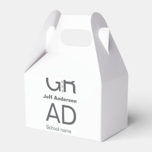 Grad-typografi modern studenten enkel minimal c presentaskar