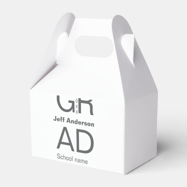 Grad-typografi modern studenten enkel minimal c presentaskar (Framsidan Sidan)