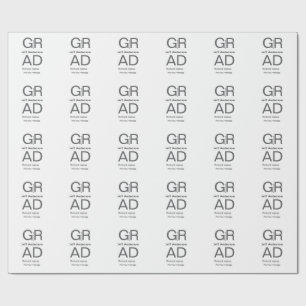 Grad-typografi modern studenten enkel minimal c presentpapper