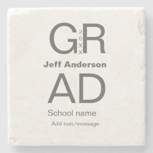 Grad-typografi modern studenten enkel minimal c stenunderlägg