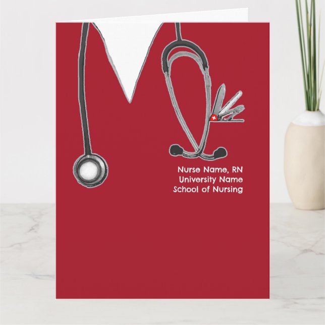 Grad vid sjuksköterskeskolor kort (Framsida)