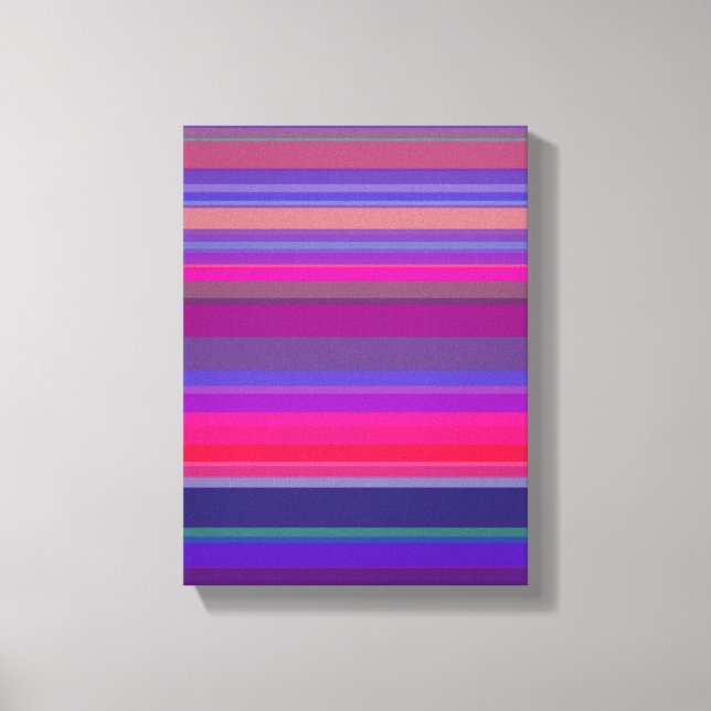 Gradation Rand Lila Rosa Blue Canvastryck (Framsida)