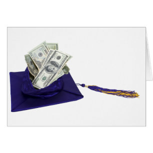 GradCapFullMoney042810 Hälsningskort