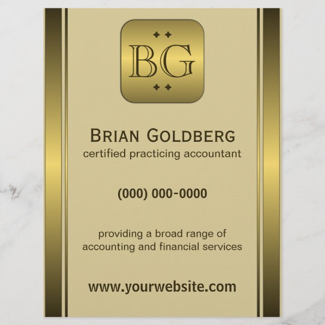 Grädde och Guld Plate, 11-tums bokförda Flyers, 8, Reklamblad (Framsidan)