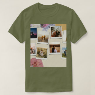 grädde Street Print Halv Ärmar Rayon Skjorta ; T Shirt