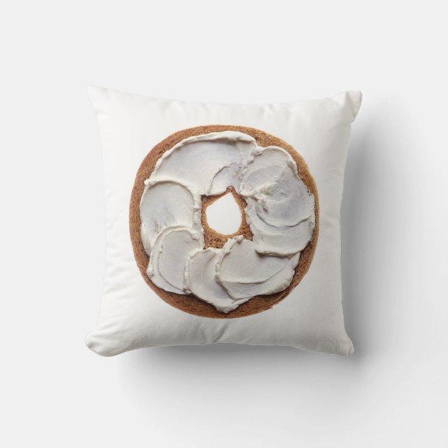 Gräddostbageldekorativ kudde (Framsida)